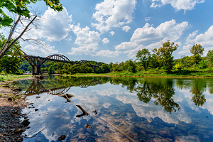 Mirrored View of RM Ruthven Bridge
