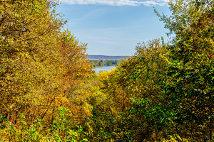 Missouri River View In Autumn