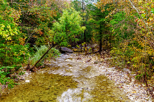 Autumn Glare Over Fall Creek