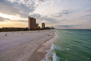 Sunrise Above Panama City Beach Coastline