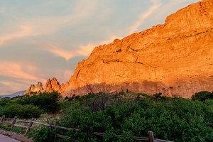 Golden Light Garden Of Gods Gateway Rocks