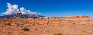 Henry Mountains And A Mesa Pano