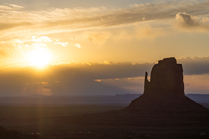 East Mitten Butte Golden Sunrise