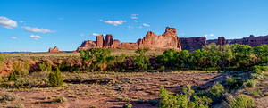 Courthouse Wash Arches National Park Pano