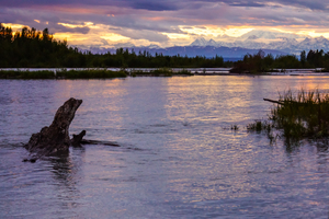 Alaska Purple Sunset