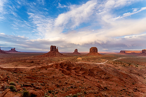 Monument Valley Clouds Of Art Evening