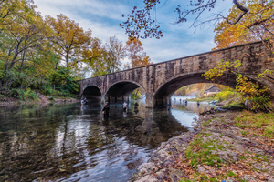 Trout Fishing At Bennett Spring Bridge