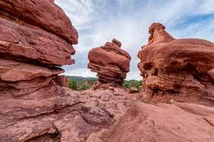 Three Round Rock Formations
