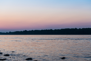 Mississippi River Simple Blue Hour
