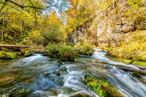 Autumn At Greer Spring Waterfalls