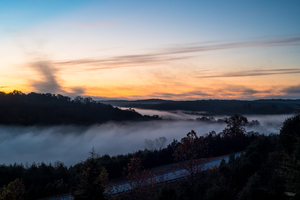 Ozarks Foggy Rolling Hills Sunrise