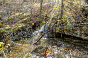 Sunrays Over Henning Waterfall