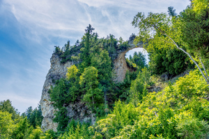 Mackinac Island Natural Rock Bridge