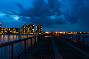 Navarre Beach Pier Blue Hour Night