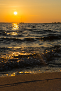 Navarre Coastline Waves Sunrise