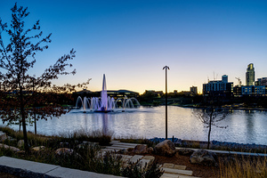 Purple Heartland Of America Fountain