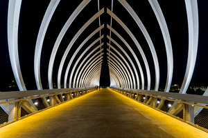 Night in Middle Of Farnam Pier