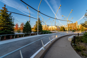 Contrails Over Omaha Skate Ribbon