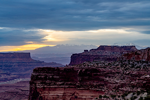 La Sal Mountains And Canyonlands Dawn