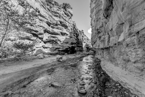 Mary Jane Canyon Balanced Rock Grayscale