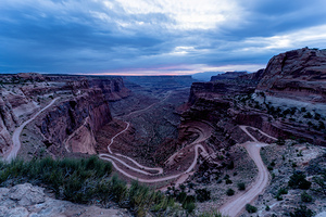 Shafer Road Switchbacks Blue Hour 