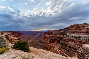 Cloudy Morning At The Canyonlands Edge