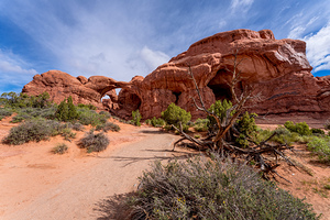 Double Arch Hiking Trail View