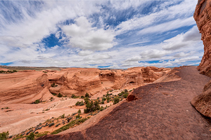 Delicate Arches Narrow Path Ledge
