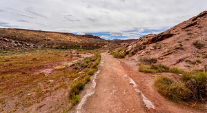 Delicate Arch Hiking Trail Pano