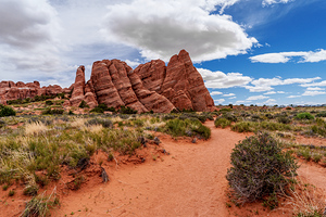 Path To Sand Dune Arch Mountain