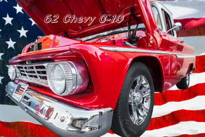 62 Chevy C10 Red Text
