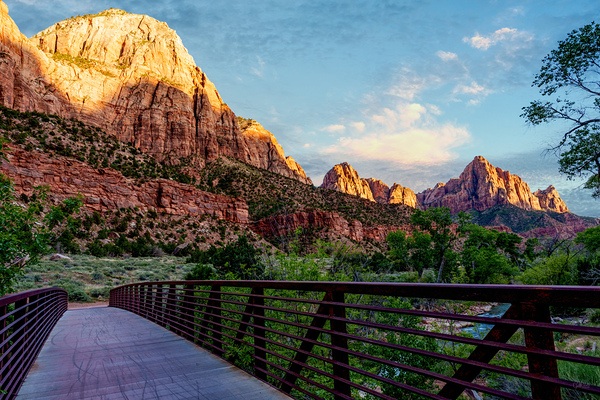 Zion Watchman Sunset View Print