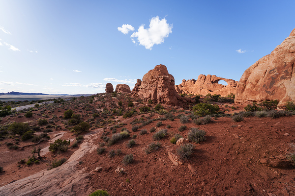 Arches Skyline Arch And Road Print