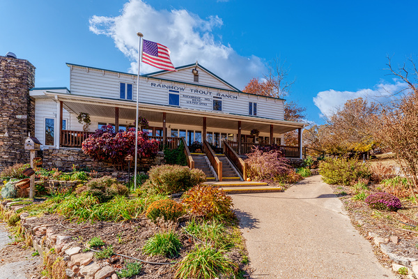 Rockbridge Rainbow Trout Ranch Building Print