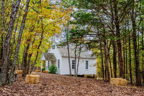 Vintage Concord One Room Schoolhouse Print