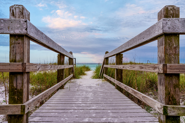 Boardwalk To Beach Paradise Print