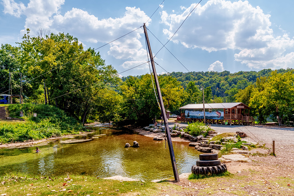 Rope Swing Big Spring Arkansas Print