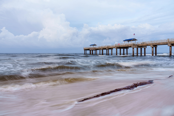Driftwood Dawn At Orange Beach Print