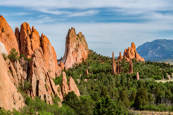 Colorado Hike View Of Cathedral Spires Print