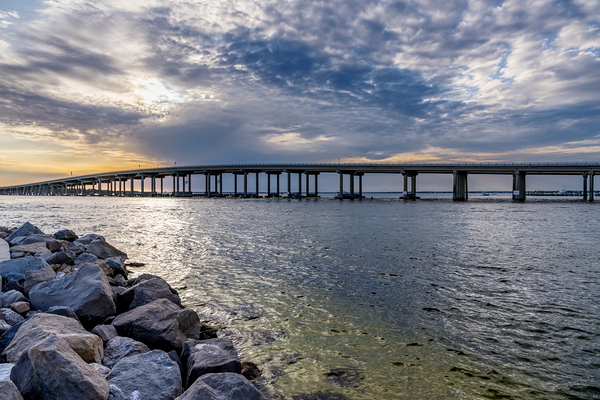 Destin Florida Bridges Evening Print