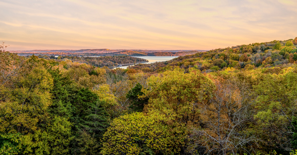 Expansive Ozarks Fall View Pano by Jennifer White