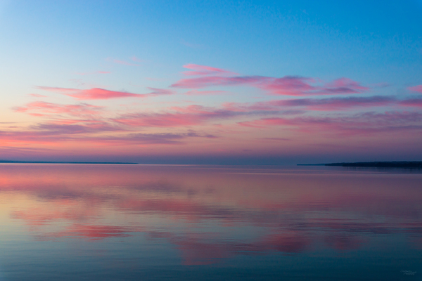 Lake Huron Pink Sunrise by Jennifer White