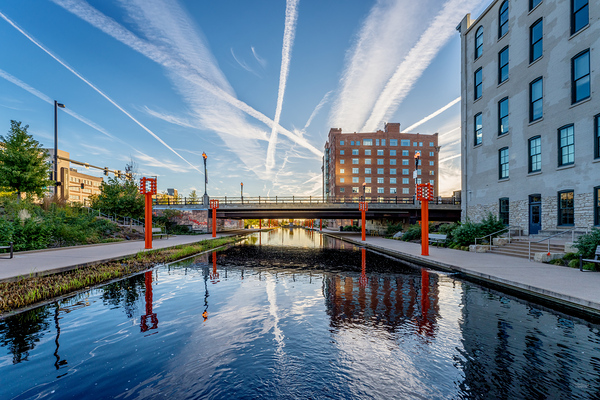 Gene Leahy Mall Lake Morning Print