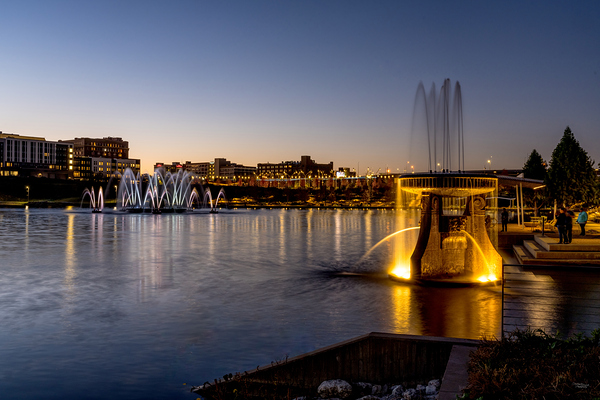 Heartland Of America Dancing Fountains Print