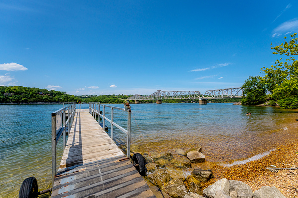 Shell Knob Bridge and Dock by Jennifer White