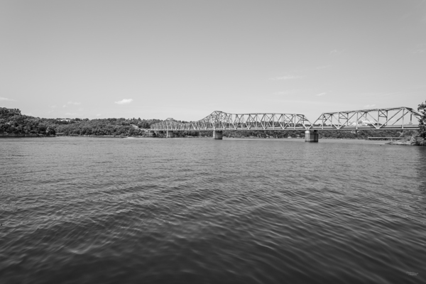 Shell Knob Missouri Bridge Grayscale by Jennifer White