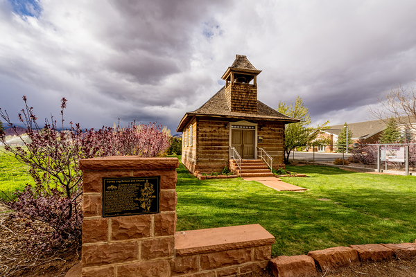 Torrey Log School And Church by Jennifer White