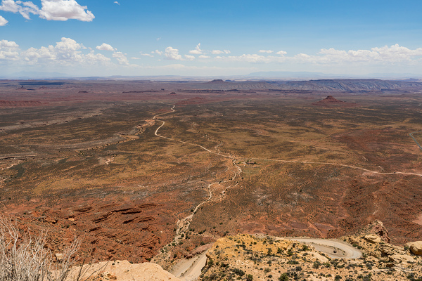 Moki Dugway Utah Top View Print