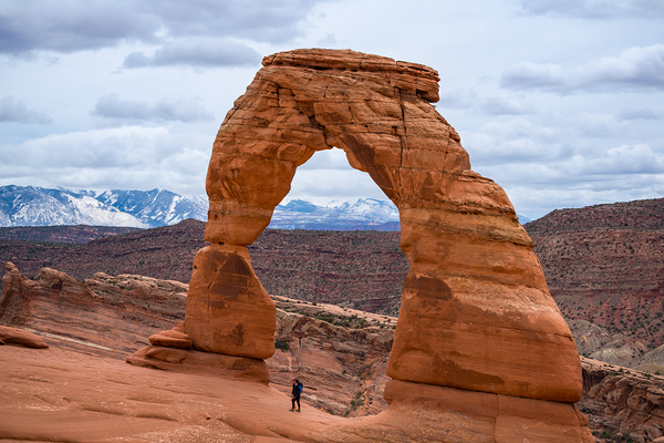 Standing Under Delicate Arch Utah Print