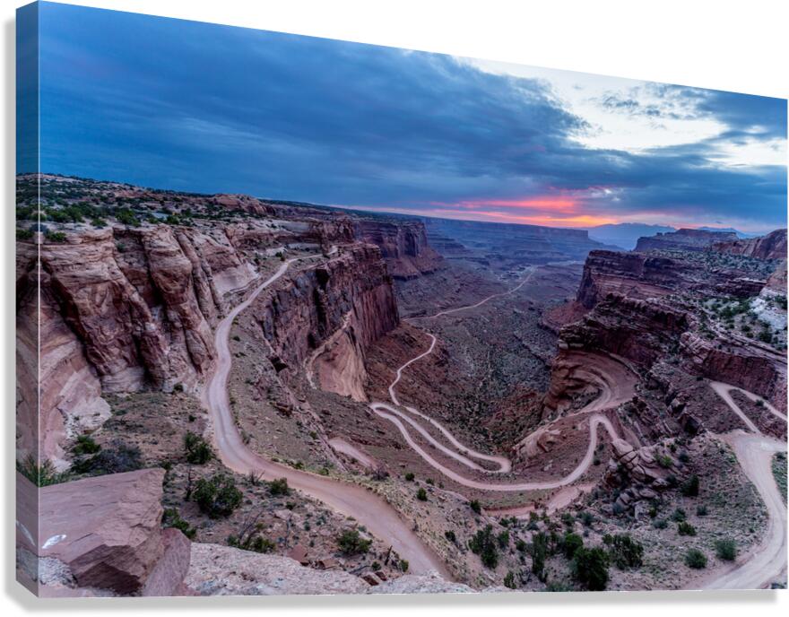 Canyonlands Shafer Trail Dawn Canvas Print